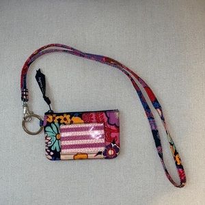 Vera Bradley ID holder and matching lanyard